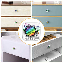 Calcio arcobaleno 4 PCS Pomelli per Porta, Pomolo per Mobile, Pomelli per Mobili con Viti, Maniglia per Armadietto, Pomelli per Porta, Pomelli per Cassetti per Porta, Armadio, Cassetto e Credenza