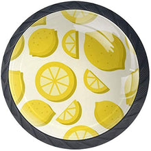 Estate del modello della frutta tropicale del limone Pomelli per Porta Set di 4 Pomelli per Mobili Manopole per Cassetti Cucina Armadio Vetro