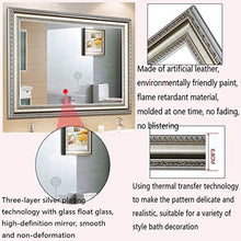 JKCKHA Piazza Bagno Specchio di Trucco, Decorazione della Parete dello Specchio di Bellezza, Dressing Mirror (Dimensioni: 50 * 70cm) Decorazioni per la casa