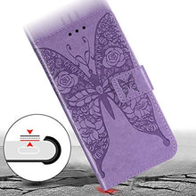 ikasus Cover iPhone XS Max Custodia,Goffratura fiore farfalla Flip Custodia Funzione Stand PU Premium Protezione Super Sottile TPU Interno Case Porta Carte credito Custodia Cover