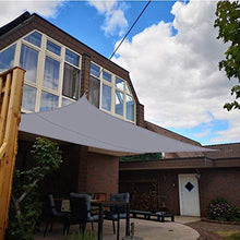 Charm4you Tenda Parasole a Vela Giardino Balcone,Vela da Sole Impermeabile da Giardino da Esterno-Beige_4 * 5,Impermeabile e Resistente Vela Ombreggiante