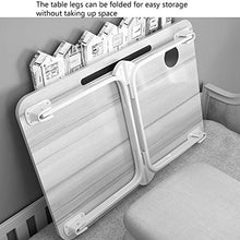 Tavolino sul Letto Scrivania Pieghevole per Laptop Scrivania da Letto Super Lusso Vassoio Letto Servizio Colazione Mini Tavolo da Picnic Portatile E (Color : Bianca, Size : 60 * 40 * 28cm)