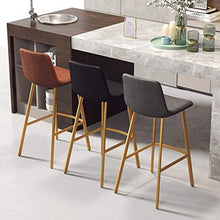 WGEMXC Sedie, Sedie Alte, Sedie a Barre, Sgabelli per il Tempo Libero Altezza Sgabello con Schienale Sedie da Pranzo in Ferro Art Cafe Poiapiedi per Contatore,75 Cm,75 Cm.