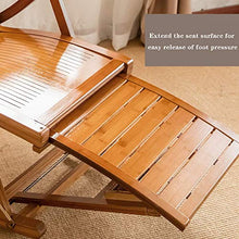 HaoLi Lettini da Sole Sedia a Dondolo reclinabile in bamb霉 Regolabile Lettino da Sole Pieghevole reclinabile Balcone reclinabile terrazza Esterna Balcone Sedia da Giardino