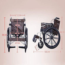Sedie A Rotelle Semoventi, Portatili in Lega di Alluminio da Viaggio Portatile, Luce Pieghevole con WC Trolley per Anziani Scooter per Disabili Trolley per Scooter per Anziani/Disabili A