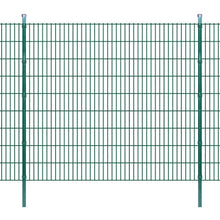honglianghongshang Barriere e recinzioni Pannelli per recinzioni Pannello di Recinzione 2D Giardino con paletti 2008x1830 mm 4m Verde