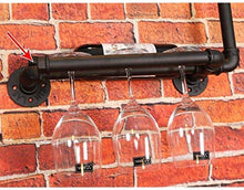 HZWLF Ristorante Retro Industriale Wine Rack Bar Water Pipe Decorazione da Parete Creativo Wine Display Stand Storage Christmas