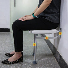 NYDZDM Sgabello sospeso a Parete Sgabello Pieghevole Sedile da Doccia Sedile da Bagno Antiscivolo con Gambe