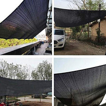 AISENPARTS Parasole per Protezione Solare al 50% Rete Resistente ai Raggi UV Parasole per Esterno Nero con Occhielli Adatto per Patio Portico Protezione per Piscina Piante Fiori