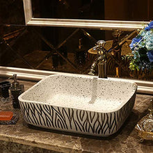 Lavabo Rettangolare da Bagno Retro Creative Jingdezhen Ceramic Hotel Lavabo Antiscivolo Lavabi