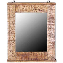 Mobile da Bagno Mobile da toeletta con Specchio e Foro per lavabo 60 x 30 x 60 cm Legno massello di Mango
