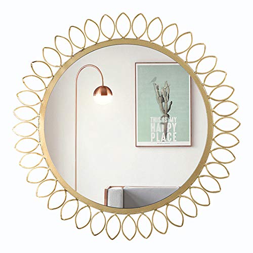 Specchio da bagno 1163/5000 Parete, Specchio cosmetico HD, Specchio Decorativo da Portico - Specchio Argento Ultra HD, Diametro Specchio 44cm