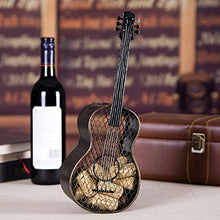 Atyhao Chitarra a Forma di Rete in Ferro Wine Cork Container Wine Bottle Stopper Organizer Wine Cork Holder Wine Barrel Cork Holder Handcrafts Home Office Decoration13,8x5,1 Pollici