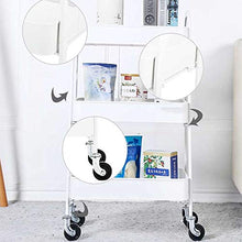 YIN YIN Carrello per Ripiani Cucina Rack in Acciaio al Carbonio Mobile conveniente Carrozzina Cucina Bagno Soggiorno Semplice Camera da Letto Moderna Verde Acqua 2 Colori Carrello a rulli