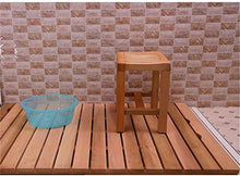 Sgabello da Bagno JUNshower feci Scarpe Sgabello/Bagno Sgabelli for Anziani disabili Adulti e Le Donne Incinte Antisdrucciolevole umidità HighQuality Wood (Dimensioni: 43 × 33 × 50 cm)