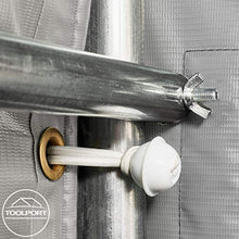 TOOLPORT Tenda Garage 3,3 x 6,0m Tenda per Il Bestiame Tenda Capannone in PVC ca. 550 g/m² e Stabile Costruzione in Acciaio Grigio