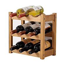 UNU_YAN Moderna semplicità Wine Rack Pieghevole in Legno Wine Rack Holder Esporre Tabella Free Standing Rustica di Legno Rack controsoffitto Decor Free Standing Wine Rack
