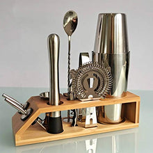 Wenzhihua Set di Miscelazione per Cocktail Agitatore da Cocktail 10 Pezzi Set in Acciaio Inox in Acciaio Inox Trapezoidale Boston Boston Shaker Bartender KitStrumento A Barre