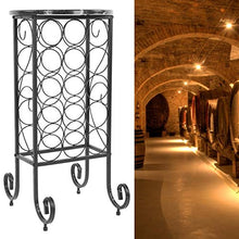 Fournyaa Portabottiglie per Vino, portabottiglie in Metallo da appoggio, casa in Stile Industriale retrò Pratico per Bar Kithcen del Ristorante Domestico