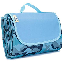 STKASE® Coperta da Picnic,Coperta Telo Picnic Impermeabile Grande Pieghevole Portable Tre Strati Picnic Stuoie per Spiaggia Campeggio Giardino, Cotone e PEVA,145 * 80CM