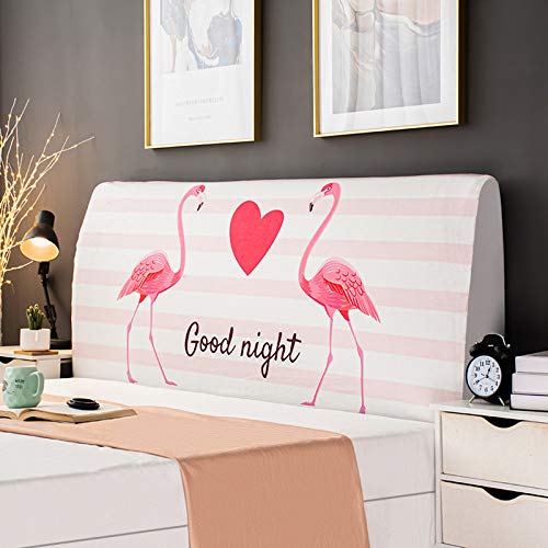 Copri Testata Letto Matrimoniale Elastica, Fodera Elastica Protezione Peluche Testata Addensare Elastico All-inclusive Coperchio Europeo Soft Cover Lavabile,Color39-180 * 65CM