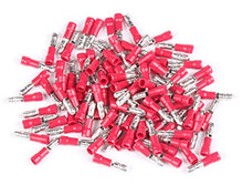 SaySure - 100X 4MM Red Insulated Female Male Bullet Butt Connector
