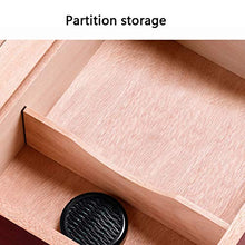 Humidor Scatola per Sigari in Legno Massello Idratante E umidità Costante Umidificatore in Legno di Cedro di Grande capacità Humidor Scatola per Sigari può Contenere 50 Sigari