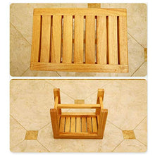 Sgabelli da Doccia e da Bagno Sgabello da Bagno in Legno Sgabello con Gradino Sedia da Doccia Panca per Sedia da Doccia Leggera Antiscivolo per Interni o Esterni