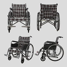 Sedia A Rotelle Leggera E Facile da Usare con Braccioli Lunghi E Poggiagambe per Un Comfort Extra, Sedia A Rotelle Portatile Pieghevole con Borsa Posteriore A