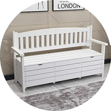 TYLZDZ Armadietti e credenze Armadietto da Giardino Balcone in Legno Ripostiglio Divano Panca Scaffale Multifunzione da Esterno con Schienale Design con Braccioli di Grande capacità Marrone Bianco