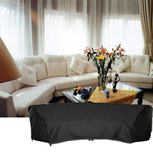 Fodere per mobili da giardino impermeabili 483x99x92cm, fodere per mobili da esterno, fodere per mobili da giardino nere, antipioggia per pioggia e neve, antivento, resistenti allo strappo, set d