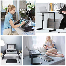 Nestling® Portable Laptop Desk Pc Sofa Stand Air Space Desk Supporto per Laptop Tavolo Pieghevole Tavolo per Laptop con Vassoio per Mouse Rimovibile e Barra Antiscivolo