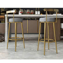 Sgabello da bar Comodo seggiolone da casa in Acciaio Inox Sgabello Back Counter Multicolor Traspirante (Color : Pink, Size : 75cm)