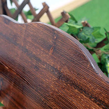 Panca da giardino in legno massello poltrona da esterno, Set tavolo e sedia da giardino con schienale singolo antico in legno massello, Impermeabile carbonizzato e anticorrosione Sedia a rotelle