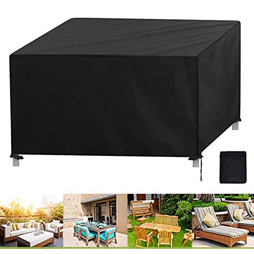 Copertura Tavolo Giardino Esterno, Balcone Arredamento UV Resistente alla Pioggia Traspirante e Resistente alla Polvere Giardino Heavy Duty 420D -Oxford Tessuto Giardino Mobili Cover,210 * 140 * 80cm