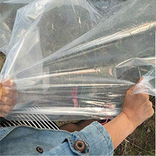 LXHONG Tela Cerata Trasparente Resistente, Telo in PVC Spesso 0,12 Mm，Telone Trasparente Impermeabile con Occhielli，A Prova di Vento Facile da Piegare per Serra di Piante Tetto，Personalizzabile