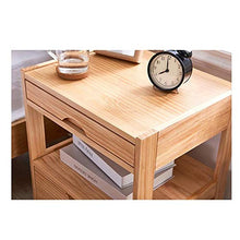 Comodino HAIZHEN Legno con cassetti Tavolino Nordic Storage a 4 Piani in Pino Multifunzionale, mobili for Camera da Letto