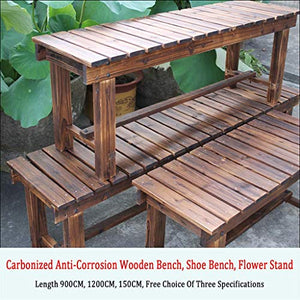 CCLLA Supporto per Fiori Panchina in Legno Panchina per Cambio Scarpe - Forest Garden Forest Sleeper Bench