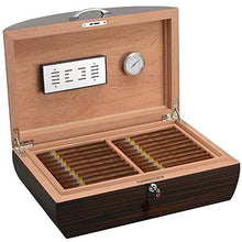 WangQ Scatola di sigari, armadietto per sigari humidor in Legno di Cedro con sigari di Ebano Color Legno Cedro humidor (Color : A)