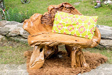 Windalf Spettacolare Panchina con gufo LIZY, 102 cm, rustica, piccola panca in legno di radice