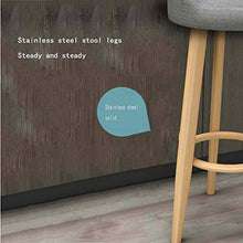 Wowdawn Sgabello da Bar,Gambe in Acciaio Inossidabile,Sedia da Scrivania con Schienale Minimalista Moderno di Lusso Leggero,Portata 120 kg,Sono Disponibili più Modelli