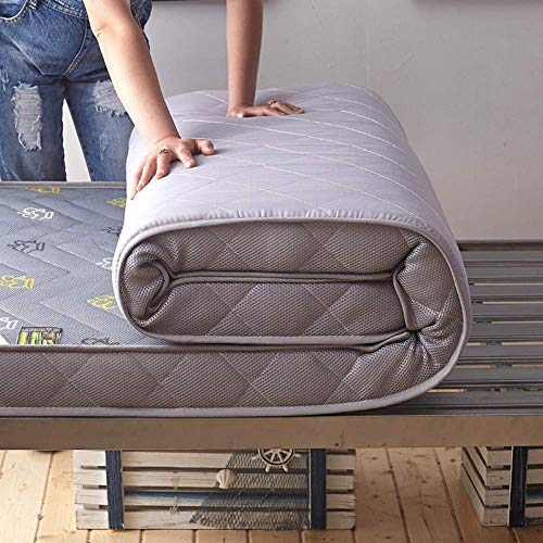 GJJSZ Tappetino Spesso,Pieghevole coprimaterasso Traspirante,trapuntatura 3D Tradizionale Giapponese futon Cuscino Letto Topper refrigeratore per Dormire per casa dormitorio-c Doppia