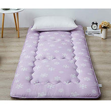 Z&HA Snowflake Materasso per i Bambini, futon Giapponese Materasso Tatami Tappetino Pieghevole Letto Portatile materassino da Campeggio Bambini Sleeping Pad Piano Lounger Divano Letto,Viola,180x200cm