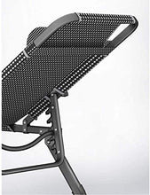 WUY Pieghevole Sedia a Sdraio Spiaggia per terrazza all'aperto Poltrona Relax Giardino Ufficio per Ufficio Camping Picnic Sun Lounger-Nero