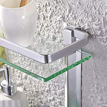 Zixin Bagno Scaffale 2 Supporto for Parete a Muro di Livello Soffione a Parete Acquazzone Caddy Basket Basket in Acciaio Inox RUSCINE Finitura PARAGGIATA / 13,8 Pollici