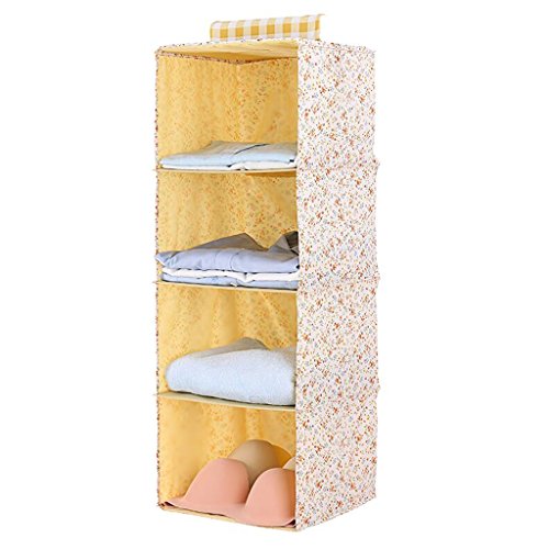 Xuan - Worth Another Giallo Floral Pattern Guardaroba Armadietto di Stoccaggio Hang Appendici Custodia Storage Armadio Lingerie Cassettone Multilayer Scatola Scatola di immagazzinaggio del Panno