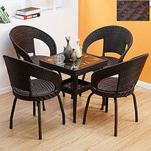 Sedie da Giardino Rattan, Tavolo e sedie da Giardino, Giardino Esterno arredo salottino da Giardino 4 Sedie Set Bistro tavoli da Giardino con sedie offerte,Sedia Terrazze