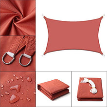 Tenda parasole da giardino in poliestere 300D anti-UV, impermeabile, retrattile, tenda parasole a vela, tenda parasole da giardino per esterni (dimensioni: 5; colore: rosso)
