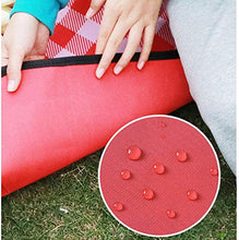 STKASE® Coperta Picnic Impermeabile e Pieghevole Coperta da Campeggio Tappeto Campeggio Giardino composta da Pile monouso, Strato di Cotone e Protezione di PEVA e con Manico Portatile,195 * 200CM
