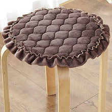 HYLX Cuscino Sedile, Cuscino Sedia, Cuscino Sgabello Rotondo, Cuscino Sedia Floreale Antiscivolo in Cotone Spesso, per Giardino, terrazza Esterna
